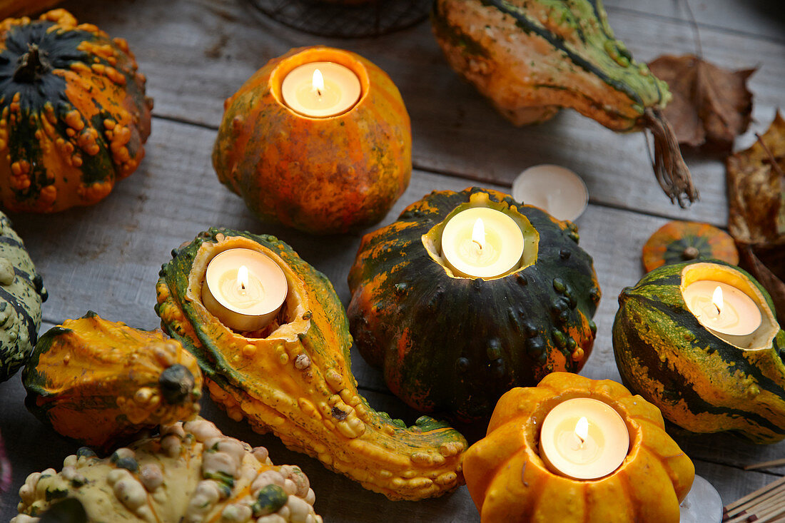 Gourds candlesticks