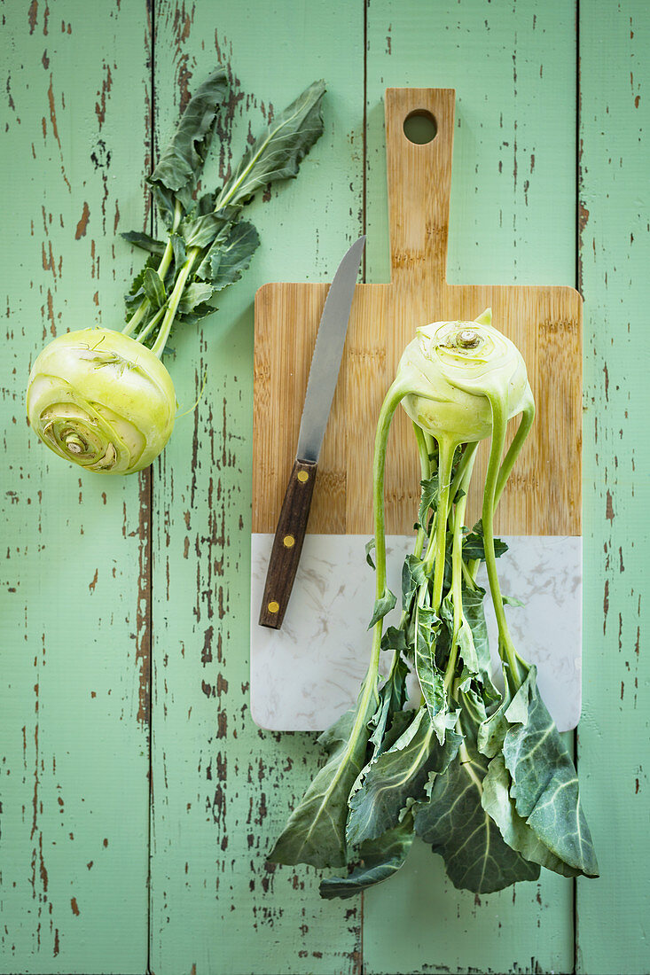 Green kohlrabi