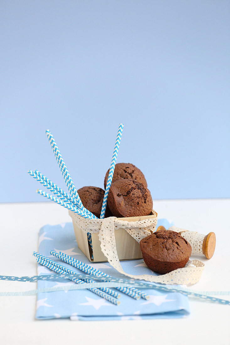 Mini-Walnuss-Brownies mit Kürbis