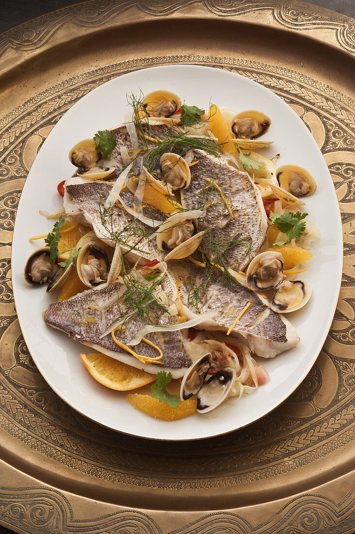 Fennel and citrus roasted fish