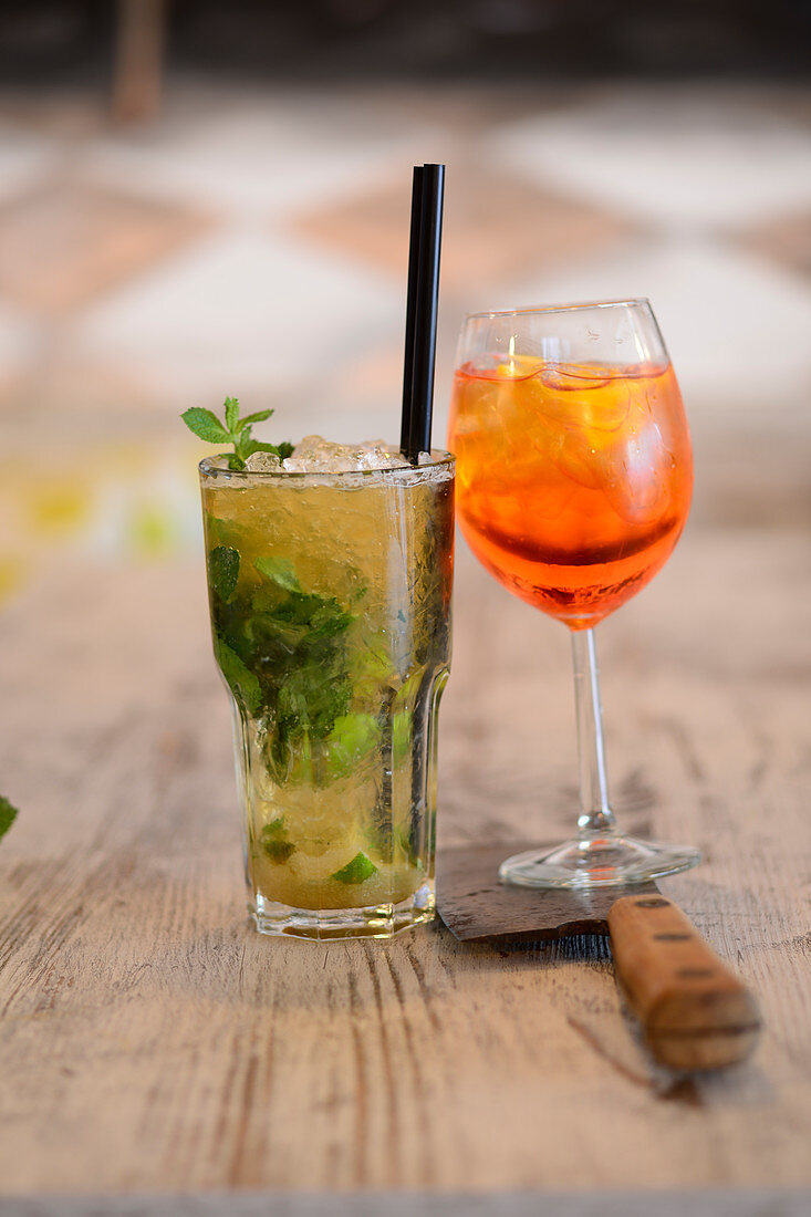 Wheat beer Mojito & a Rosato Spritz