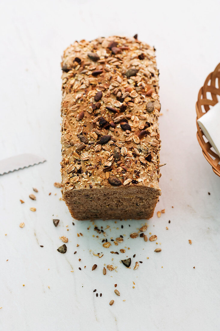 Wholemeal bread with seeds