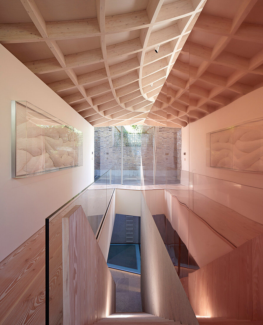 Stairwell in modern extension