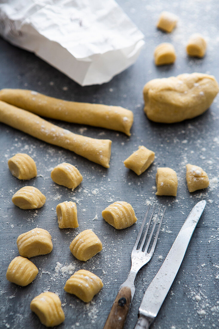 Gnocchi aus Kartoffelpüree (Resteverwertung)