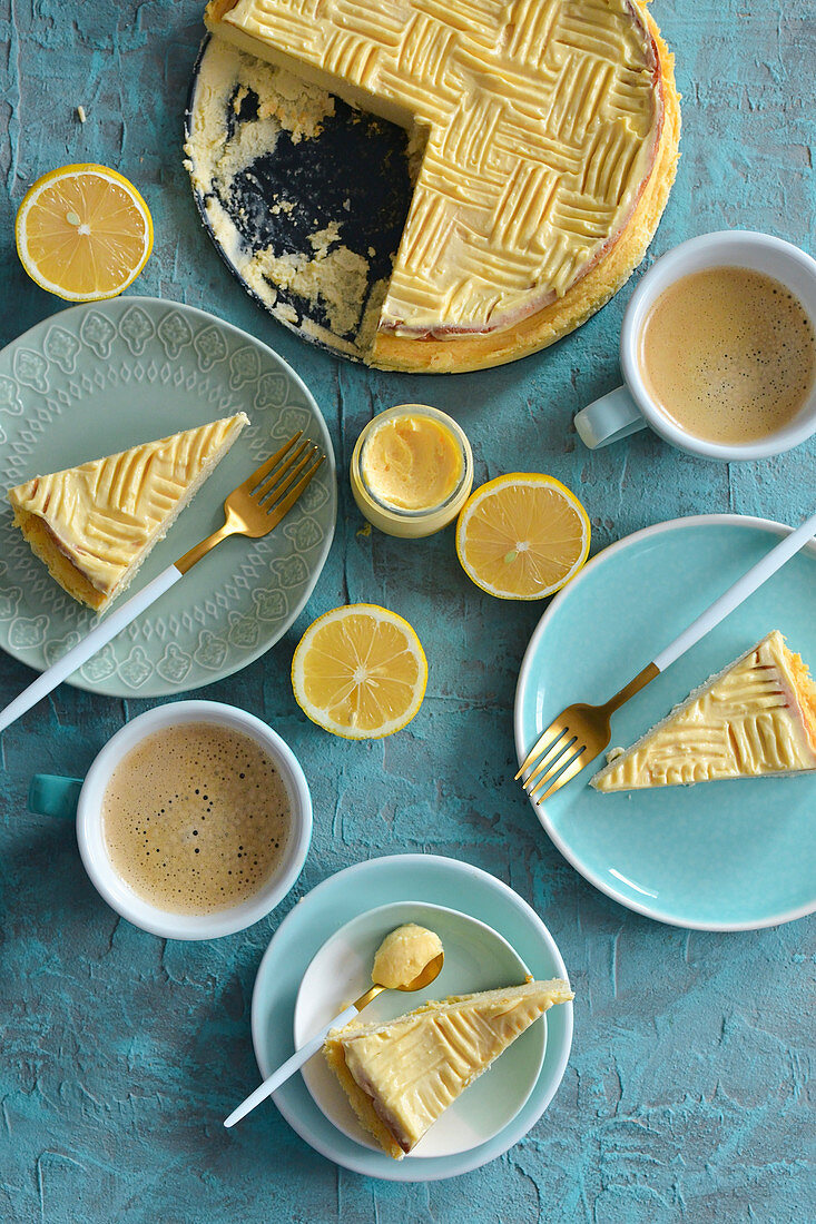 Lemon curd cheesecake