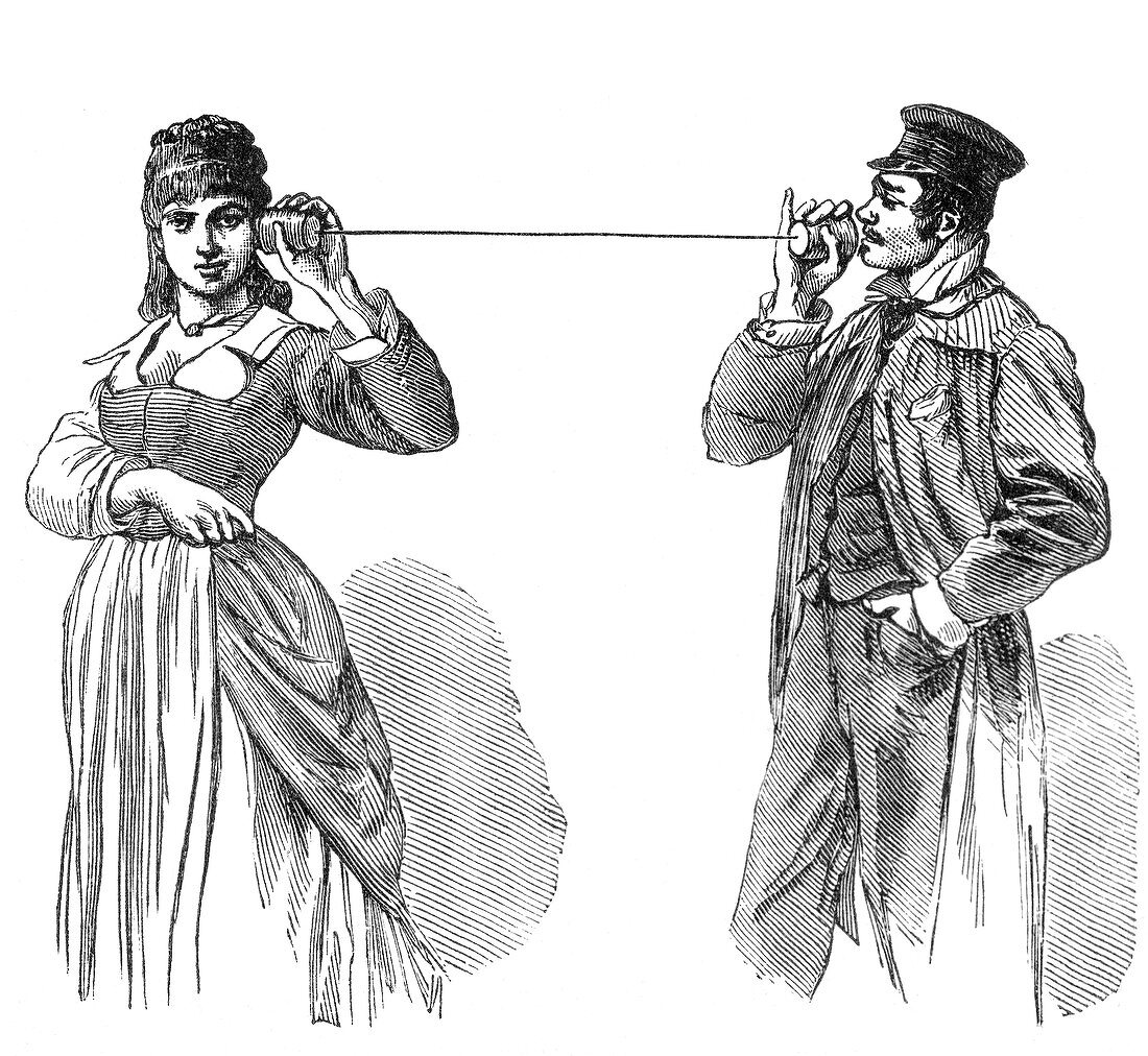 Tin Can Telephone, 19th Century