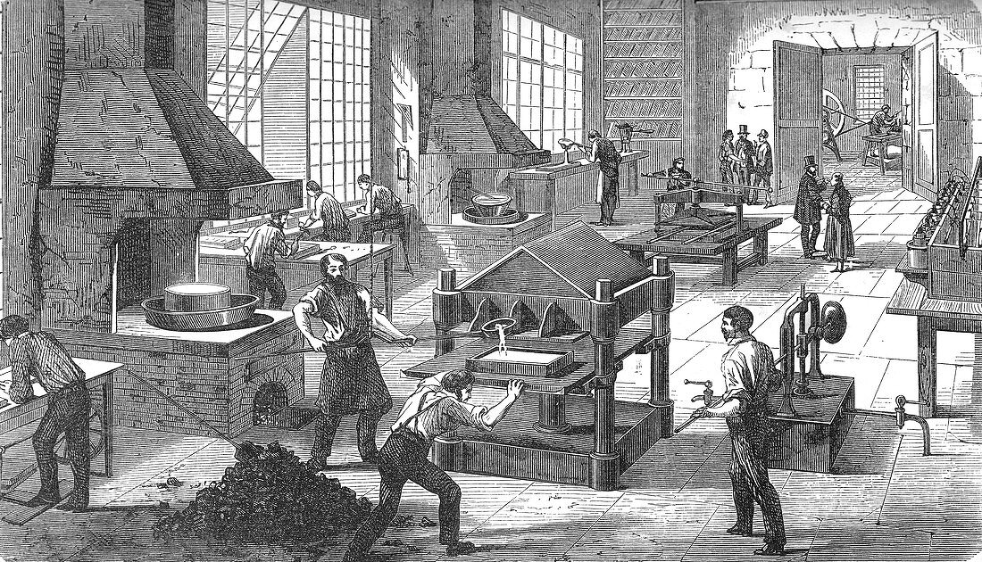 Electroplating Factory, 19th Century
