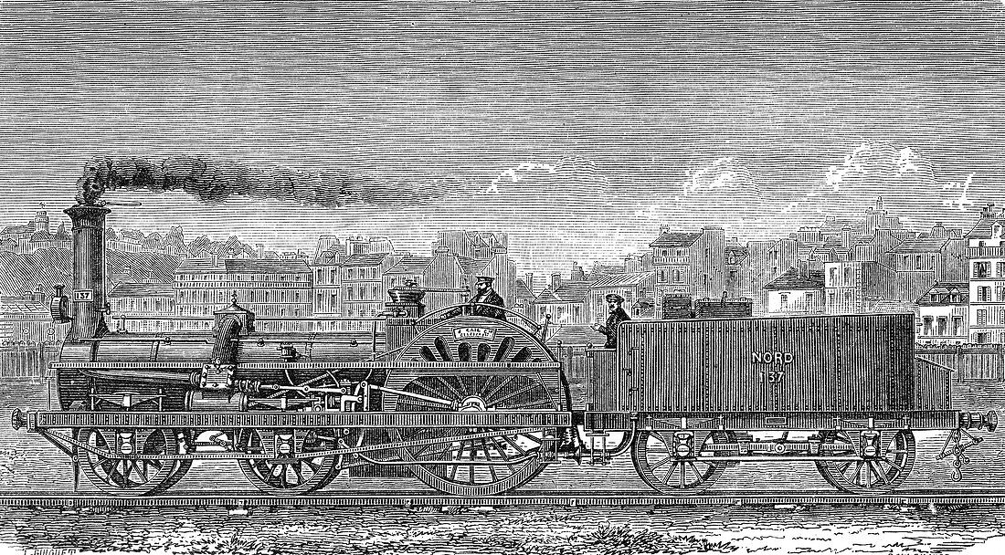 Crampton Steam Locomotive, 1846