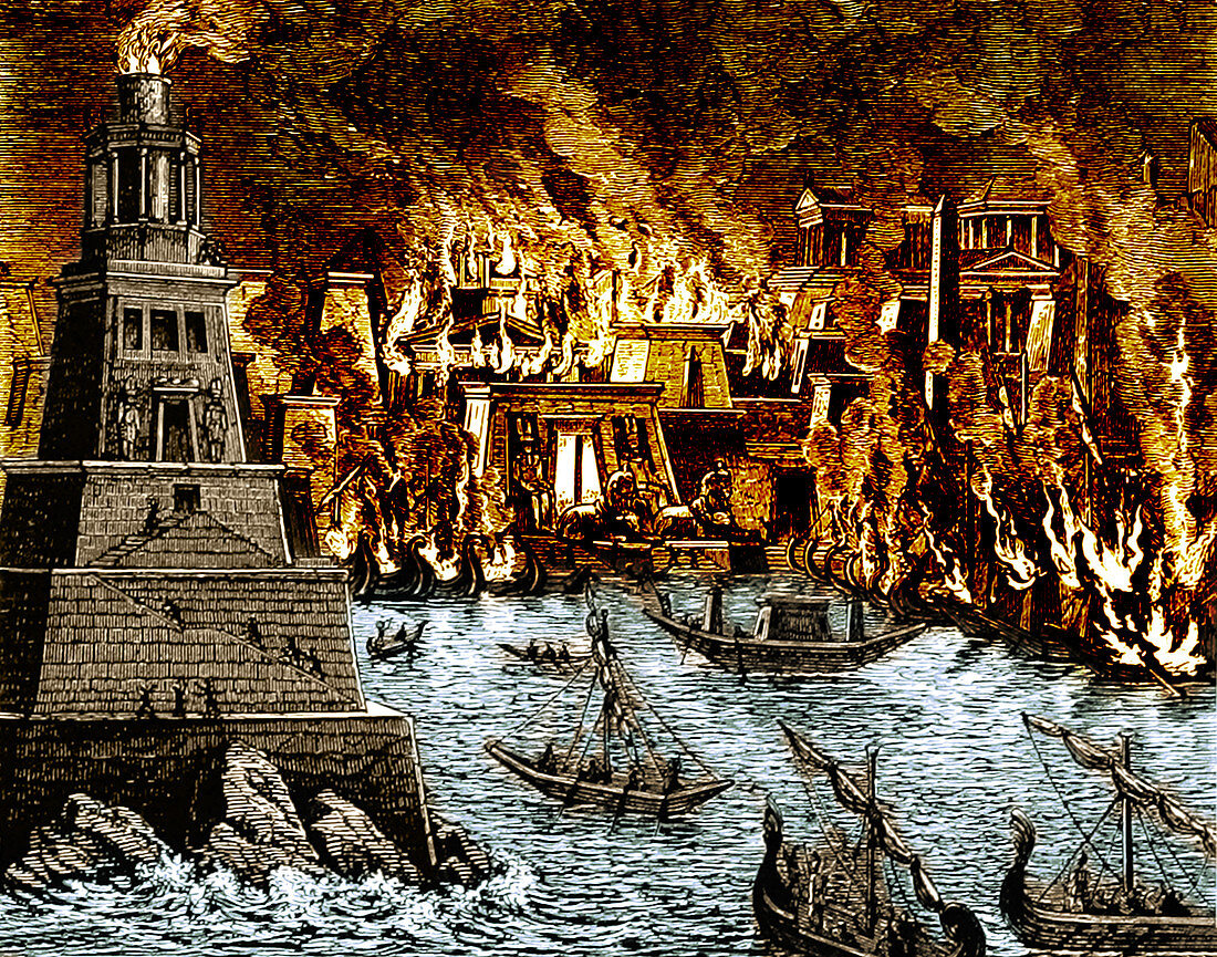Burning of the Royal Library of Alexandria