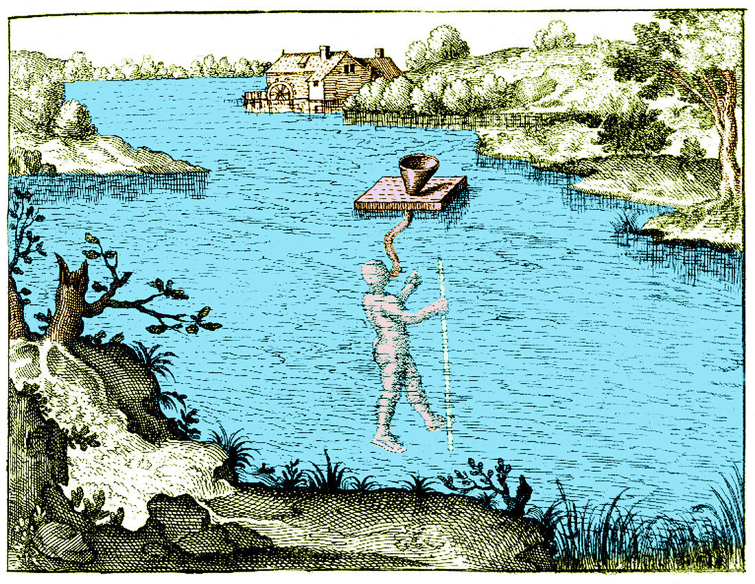 Fludd's Underwater Breathing Apparatus, 1600s