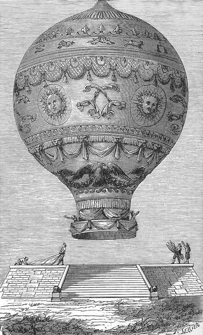Montgolfier Balloon, De Rozir and d'Arlandes, 1783