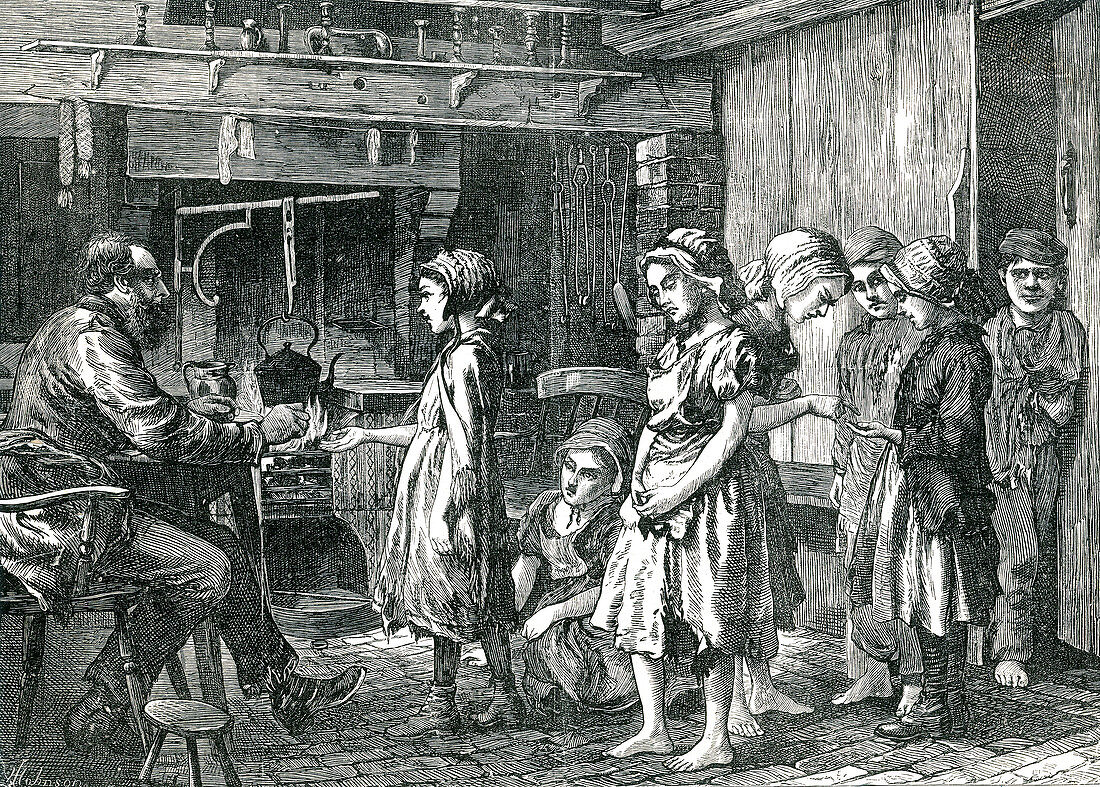 Children Receiving Wages, 1871