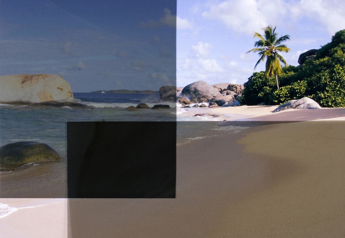 Beach with Polarizing Filters