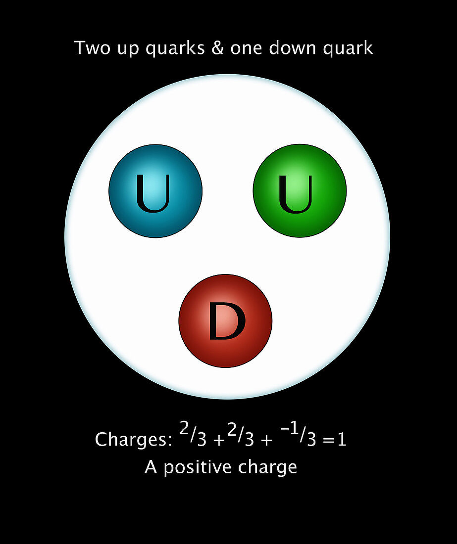Proton Quarks, Illustration