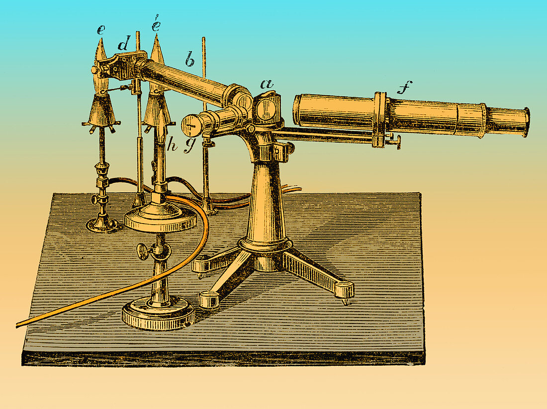 Bunsen-Kirchhoff Spectroscopic Apparatus, 1869