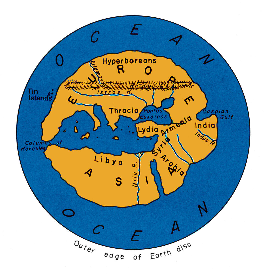 World Map, 500 BC