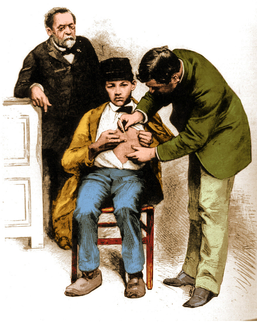Louis Pasteur Supervising Rabies Inoculation, 1885