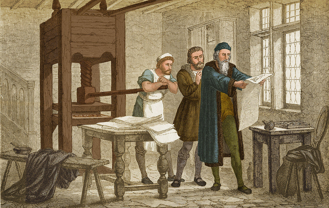 Johannes Gutenberg, German Book Printer