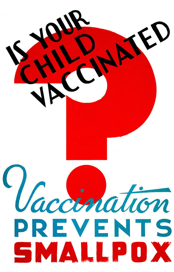 Smallpox Vaccination, FAP Poster, 1941