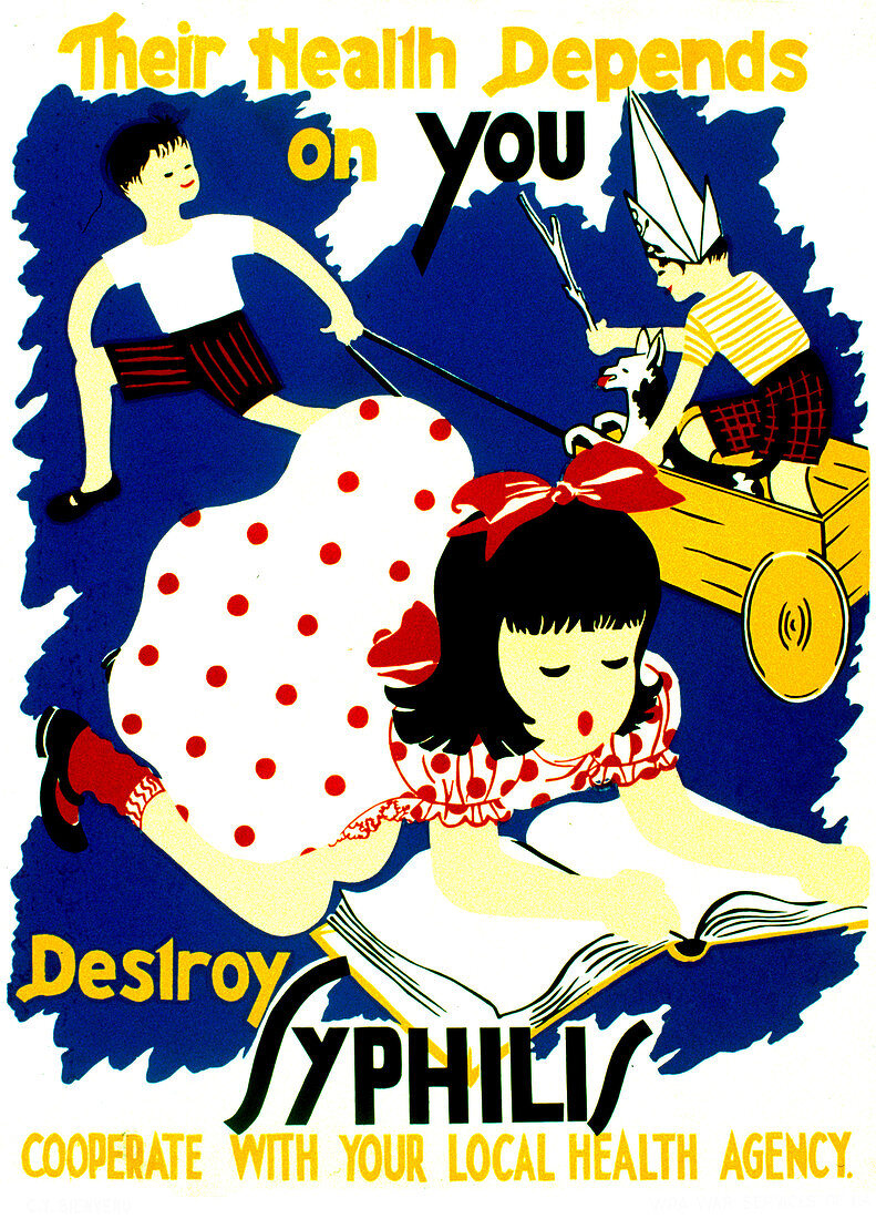 Destroy Syphilis, FAP Poster, 1943