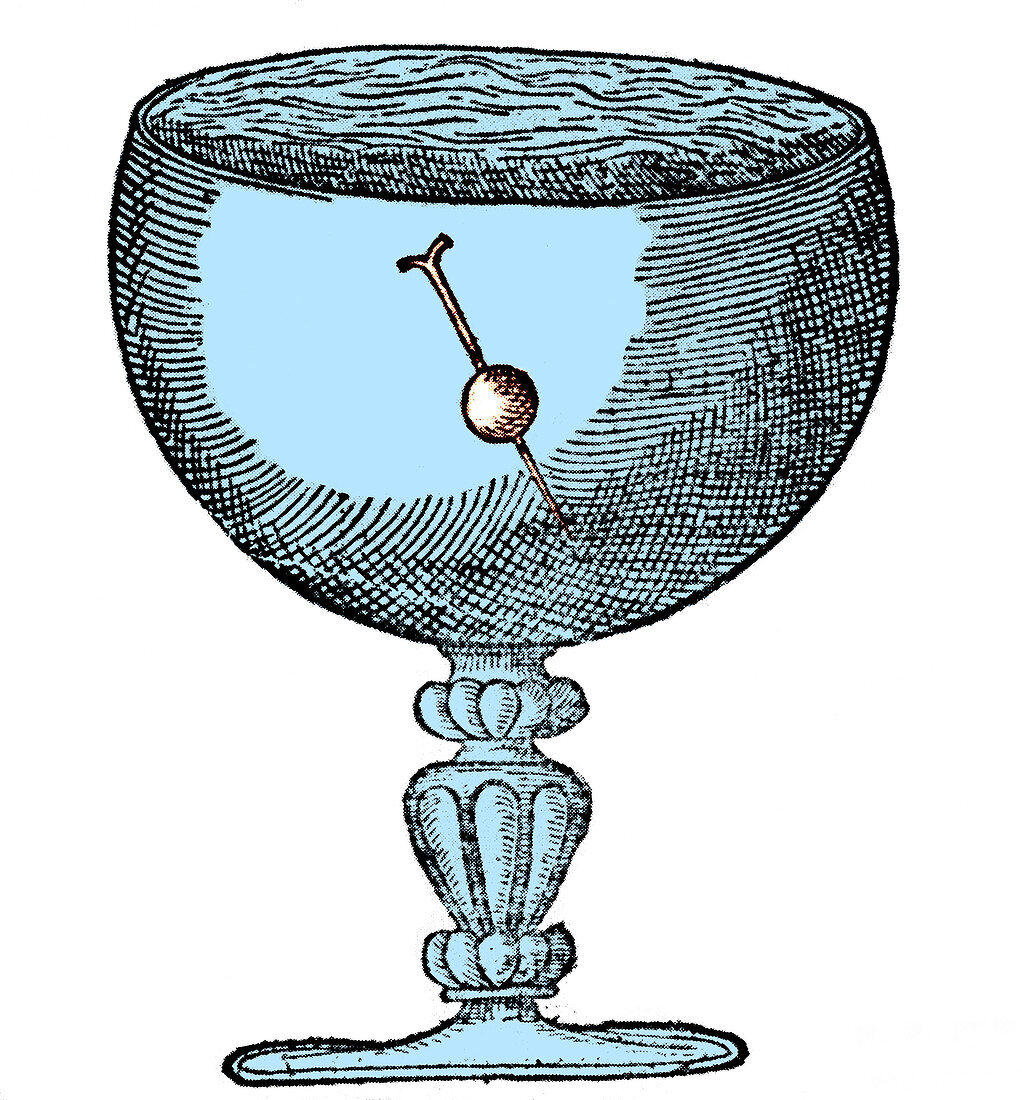 Gilbert's Experiment Showing Magnetic Dip