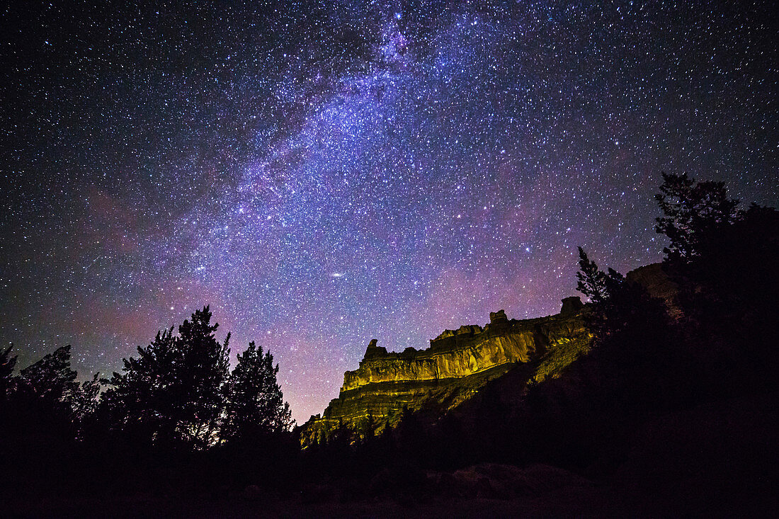 Ship Rock and Milky Way, Central Oregon