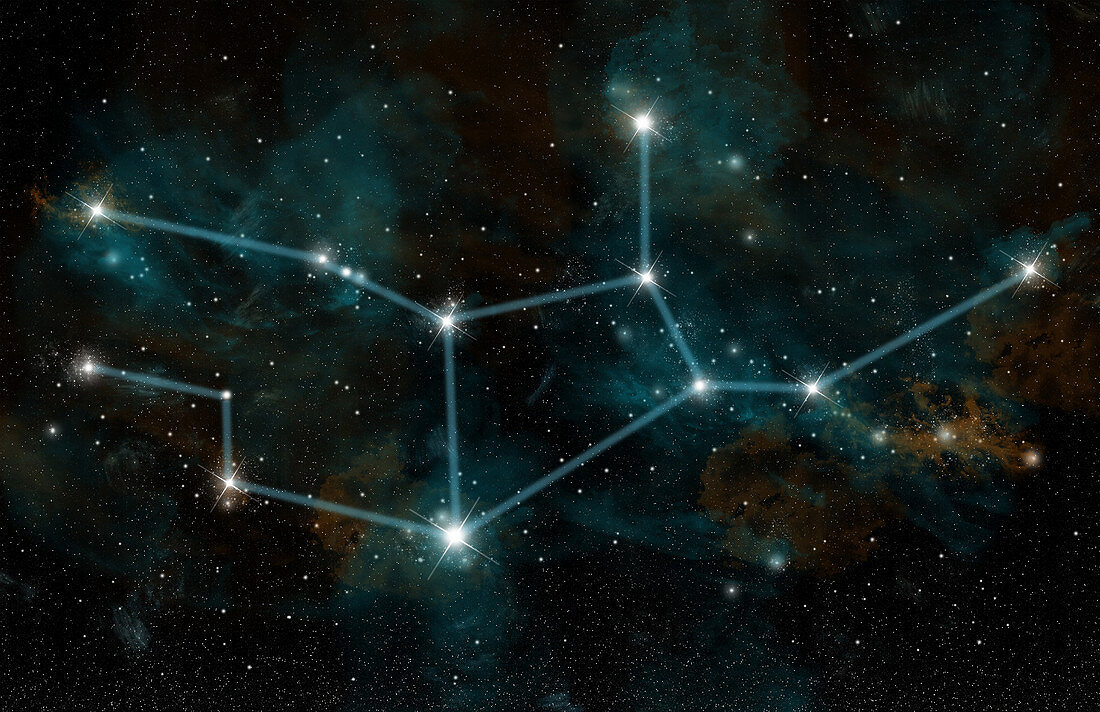 Constellation of Virgo the Virgin