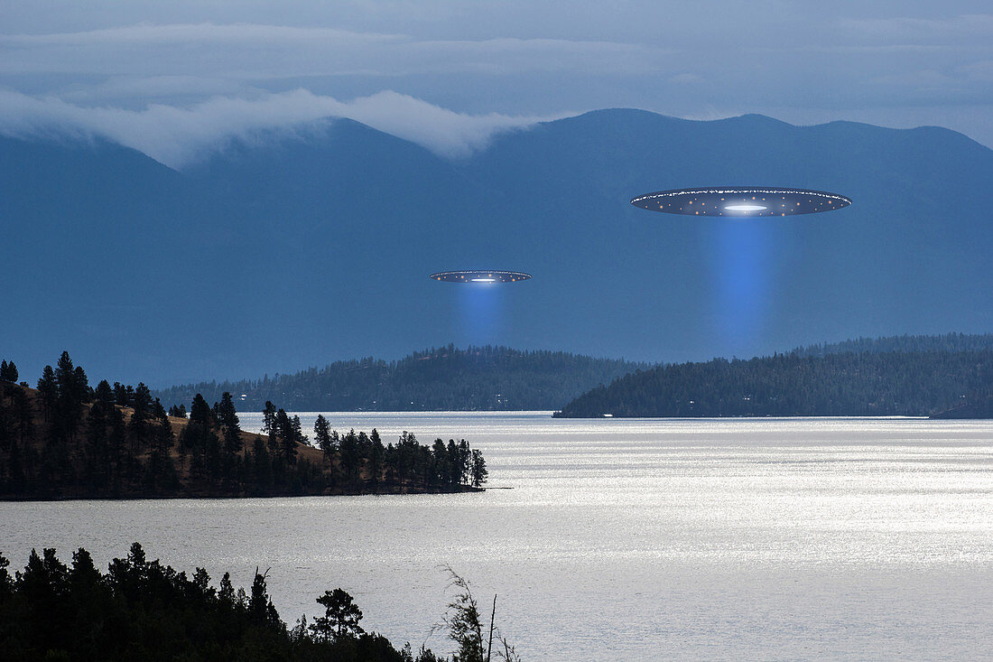 UFOs over Lake