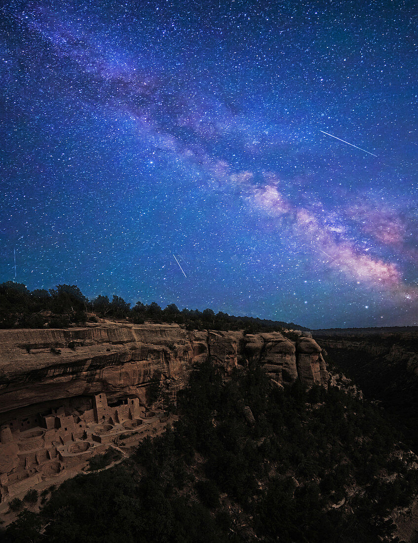 Cliff Palace and Milky Way