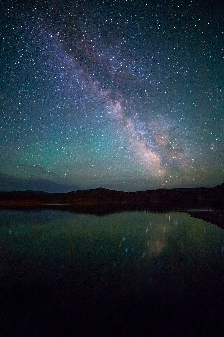 Milky Way Reflecting in Lake,