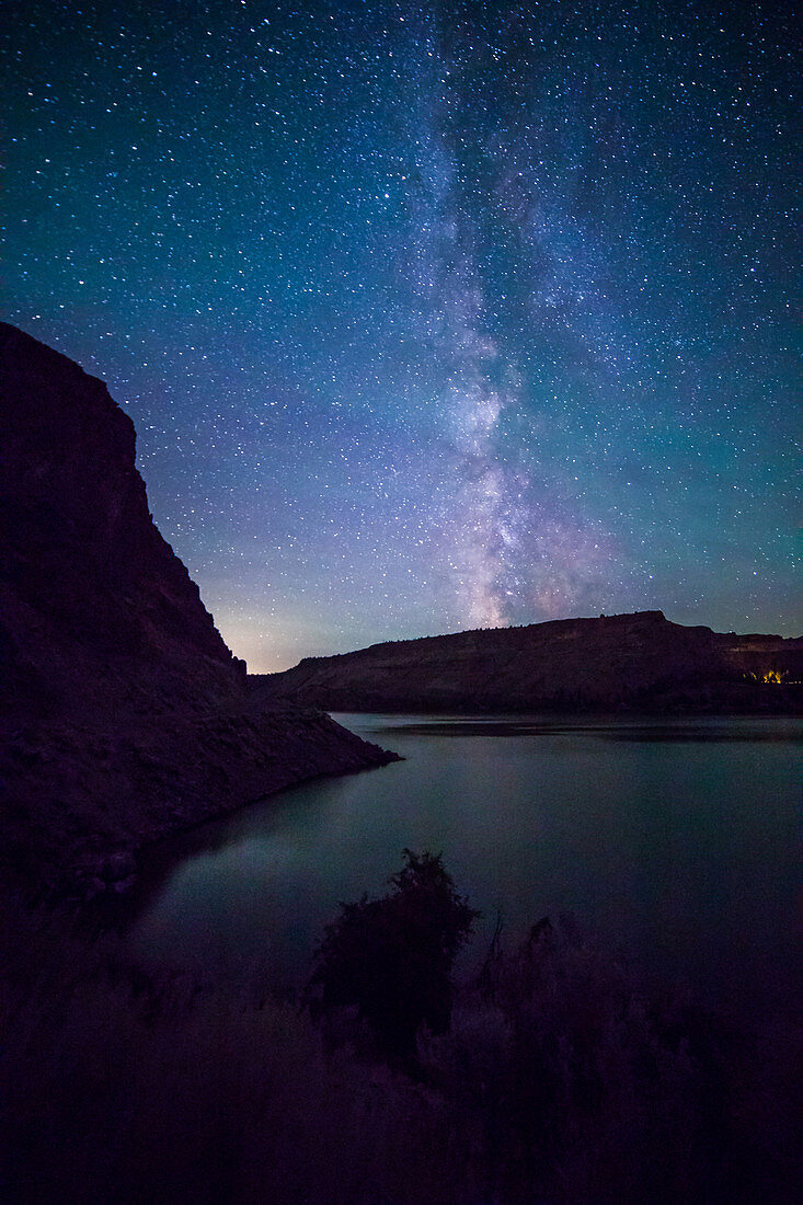 Milky Way, Lake Billy Chinook, Oregon