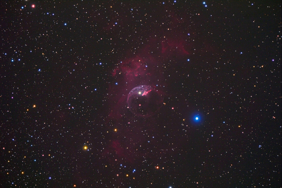 NGC 7635, Bubble Nebula in Cassiopeia