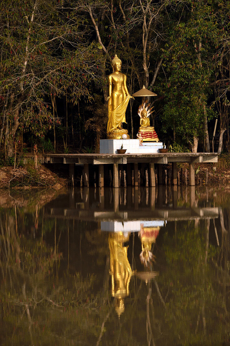 Buddha Statues by Chiang Saen Lake