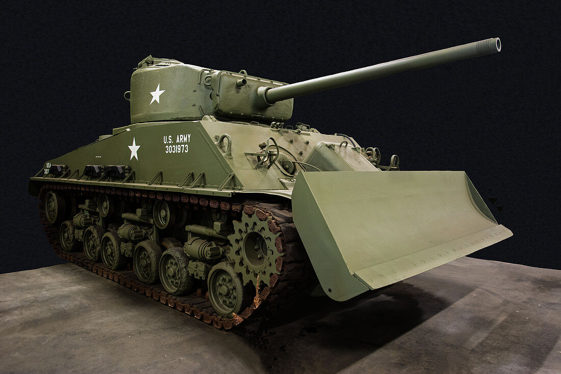 M4A3 Sherman Tank with Plow