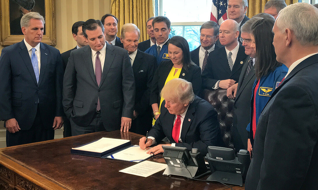 President Trump Signs 2017 NASA Authorization Act