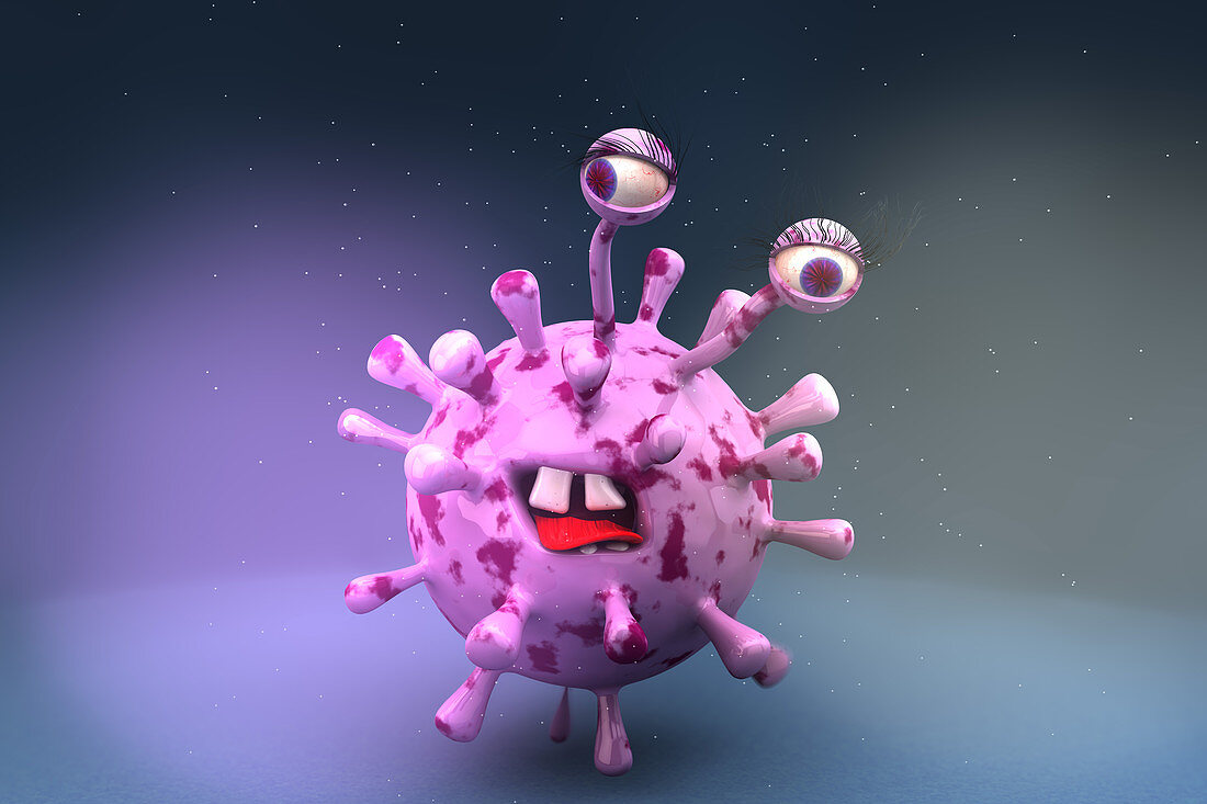 Virus Particle, illustration