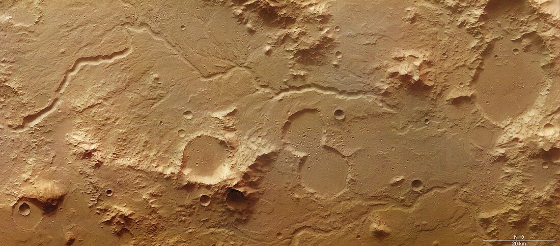 Libya Montes, Mars Express image