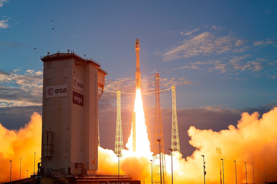 ADM-Aeolus satellite liftoff