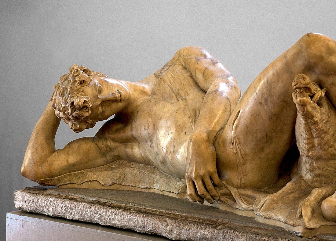 Sculpture of the dying Adonis