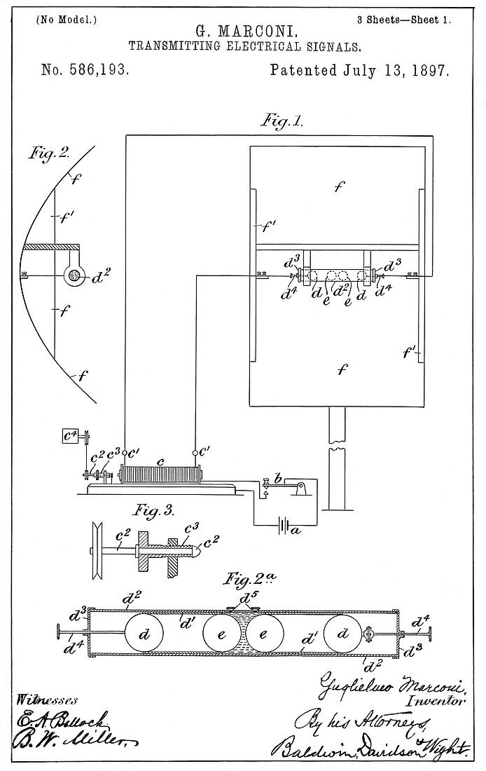 Marconi's radio patent, 1897