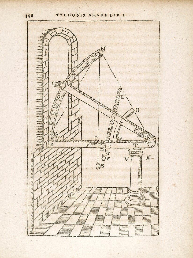Tycho Brahe's astronomic sextant, 17th century