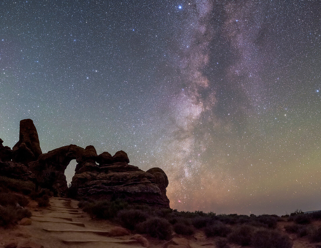 Milky Way over Arches National Park, USA