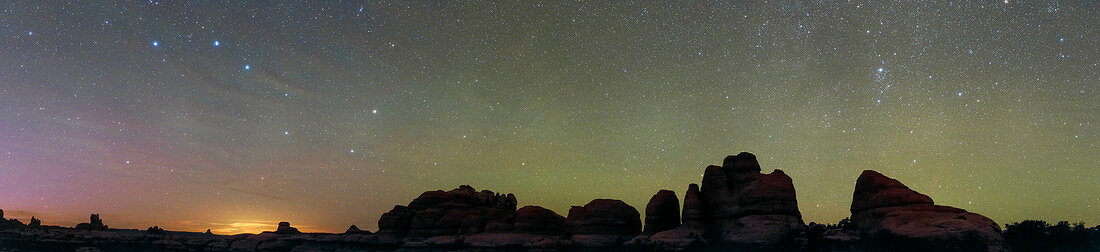 Night sky over Canyonlands National Park, USA