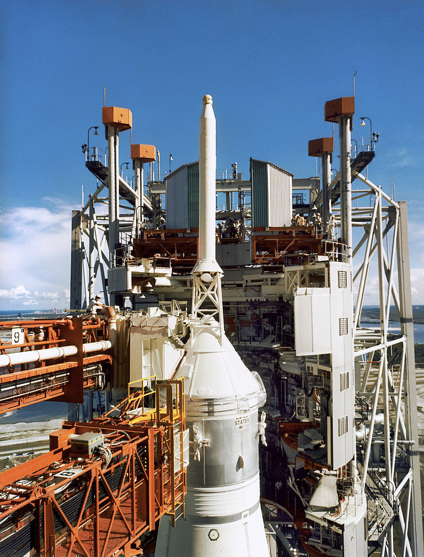 Apollo 11 spacecraft pre-launch test, 1969