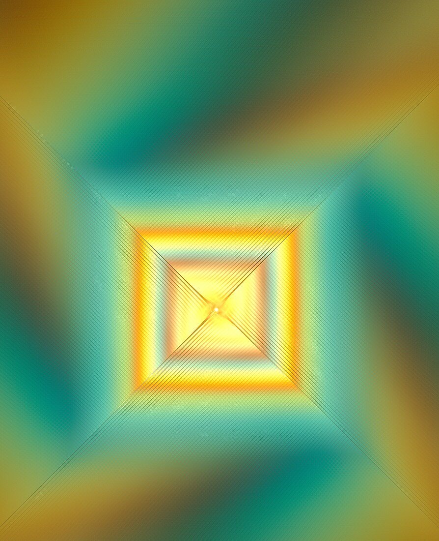 Fractal illustration of squares