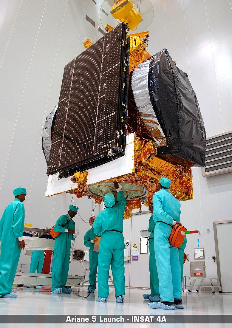 INSAT-4A satellite launch preparations, 2005