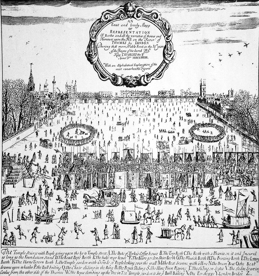 Thames Frost Fair, Little Ice Age, 1683