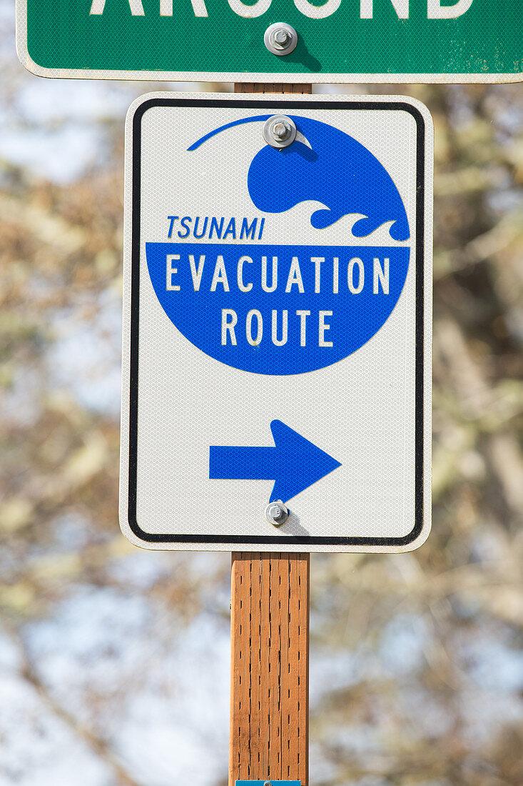 Tsunami Evacuation Sign