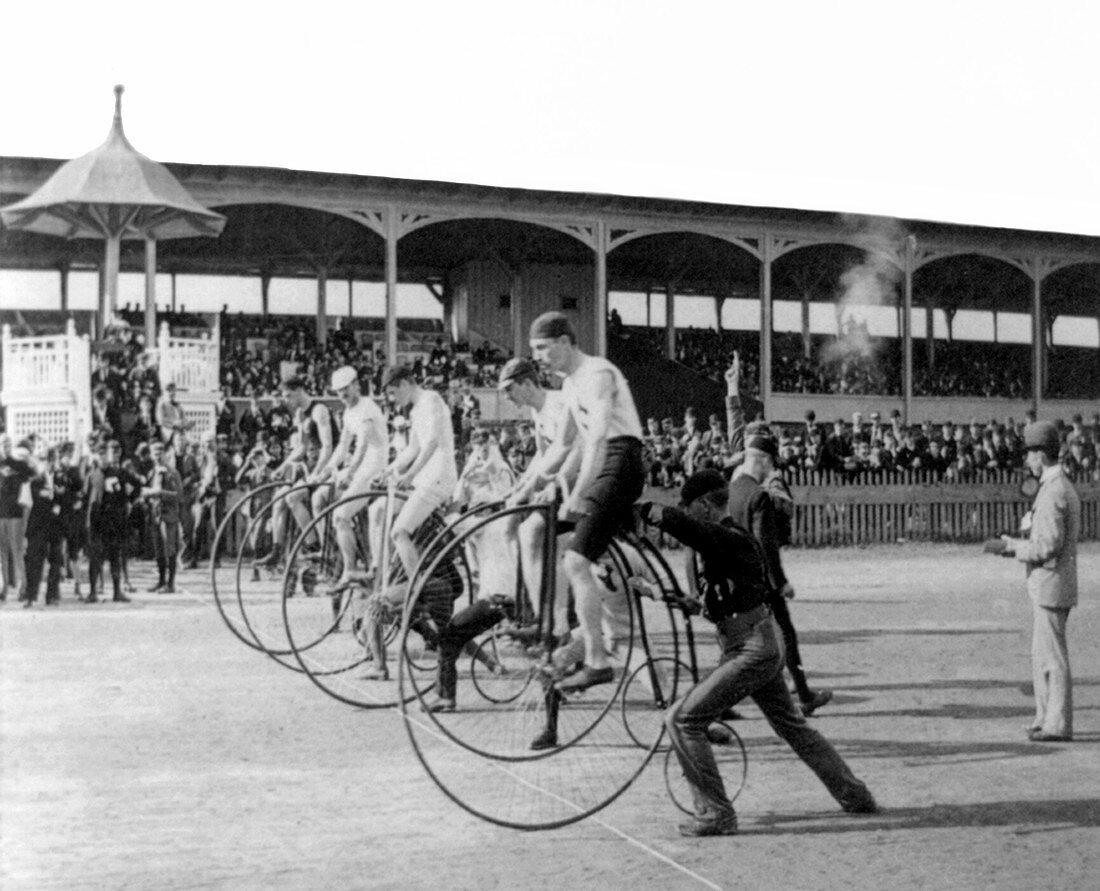 High Wheeler Bicycle Race, 1890s