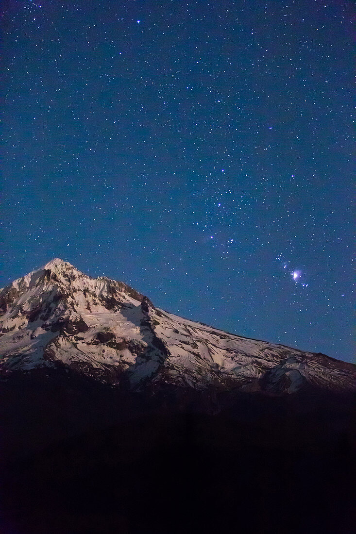 Mt Hood and Belt of Orion
